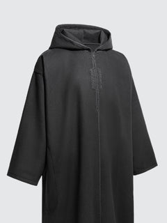 Moroccan Winter Djellaba - Kasbah (Black)