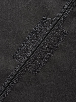 Moroccan Winter Djellaba - Kasbah (Black)