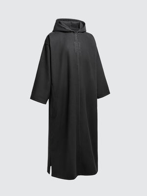 Moroccan Winter Djellaba - Kasbah (Black)