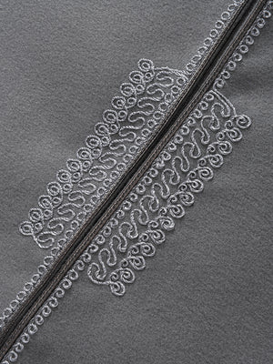 Moroccan Winter Djellaba - Kasbah (Charcoal Grey)