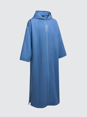 Moroccan Winter Djellaba - Kasbah (Sky Blue)