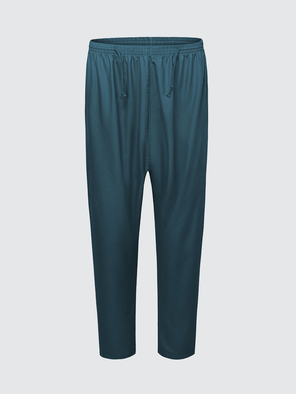 Matching emarald green pants from Moroccan long sleeve thobe set by Imaarah