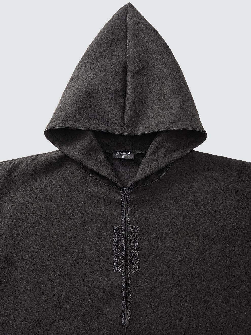 Moroccan Winter Djellaba - Kasbah (Black)
