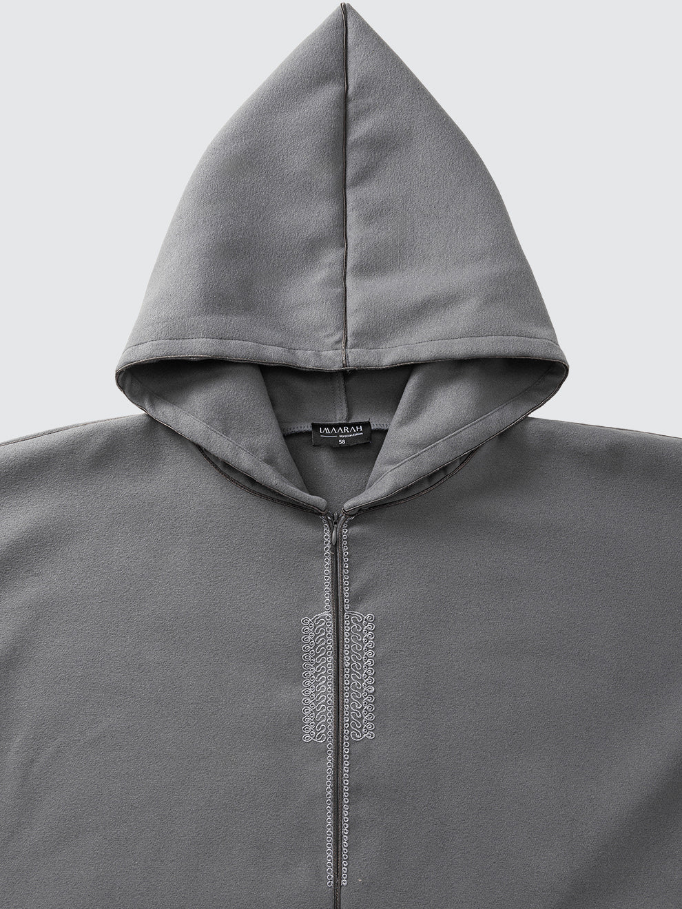Moroccan Winter Djellaba - Kasbah (Charcoal Grey)