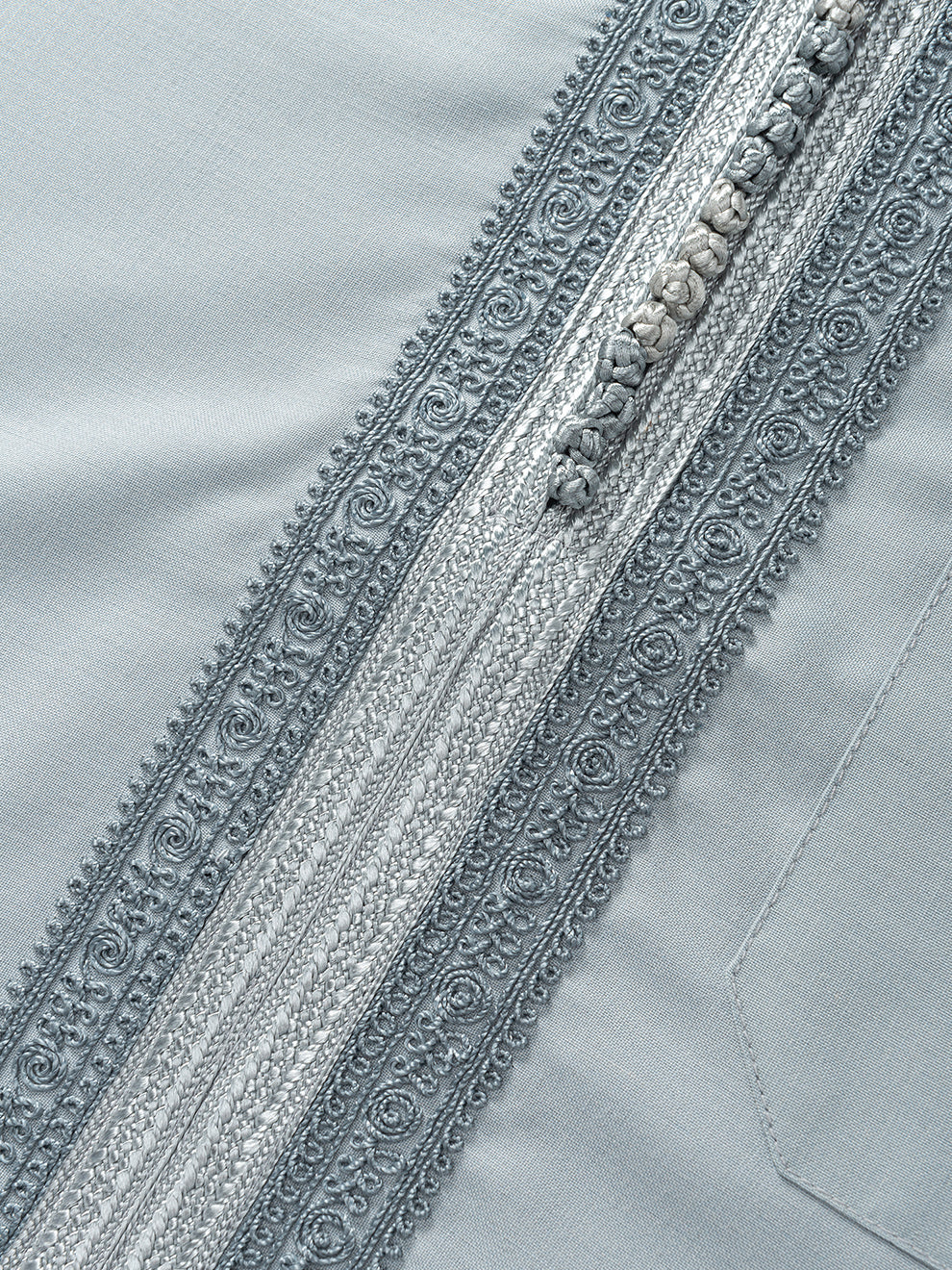 Moroccan Thobe - Sabil Cool Grey Silver | Imaarah